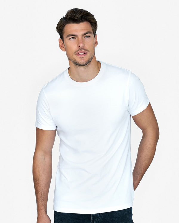 Camiseta cuello caja algodón orgánico blanca