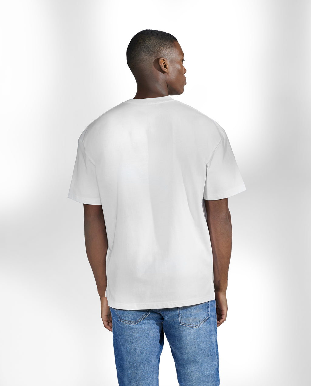 Camiseta blanca manga corta de algodón orgánico 300g