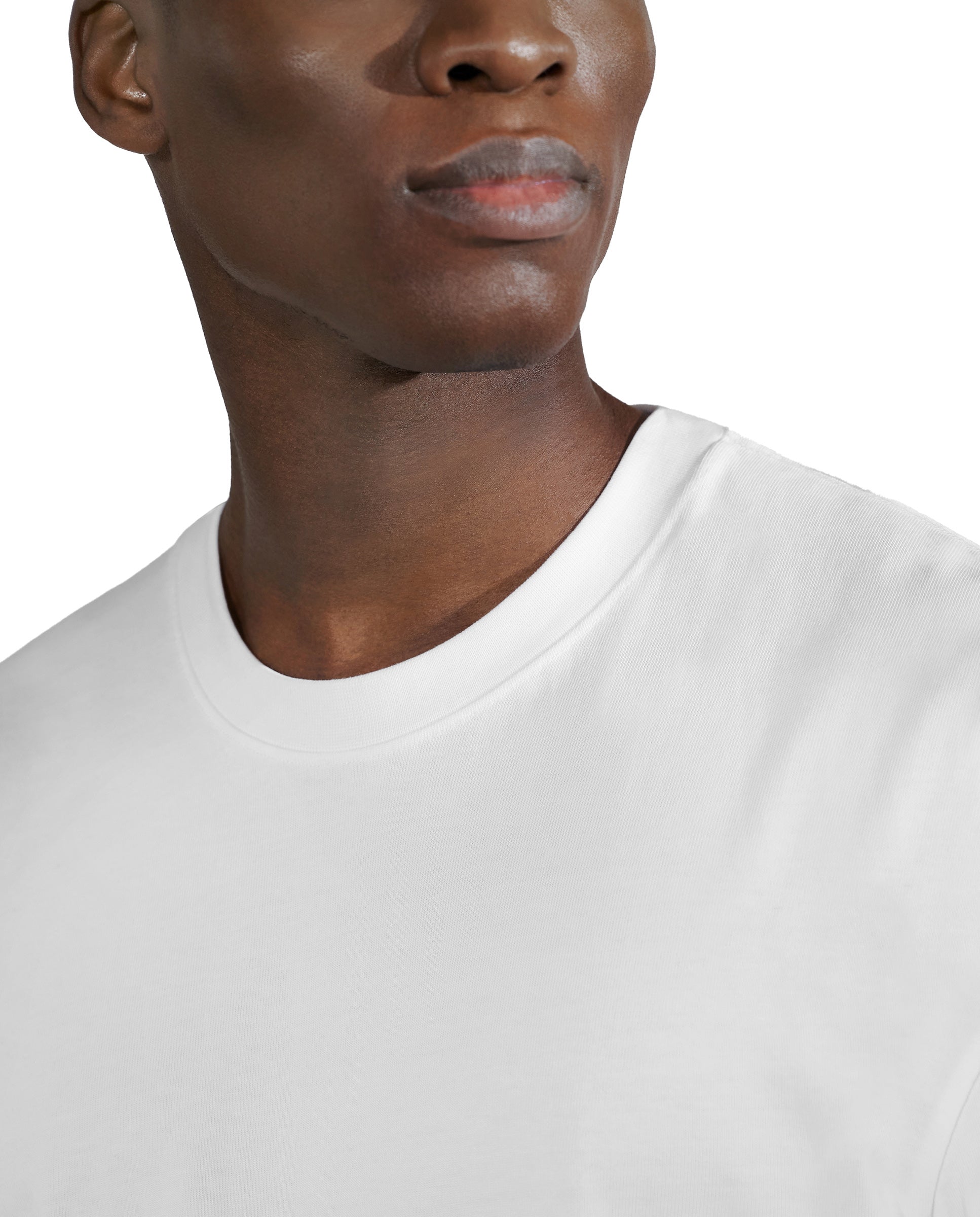 Camiseta blanca manga corta de algodón orgánico 300g