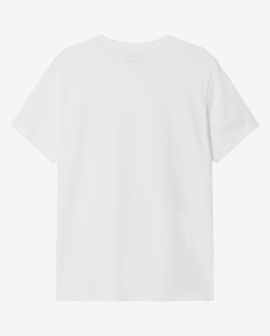 Camiseta cuello caja algodón orgánico blanca