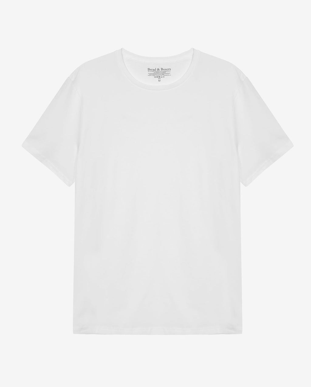 CAMISETA CUELLO CAJA TENCEL blanco by Bread&Boxers
