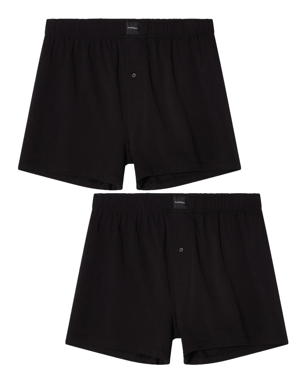 Pack de 2 boxers de punto algodón orgánico negro