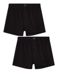 Pack de 2 boxers de punto algodón orgánico negro