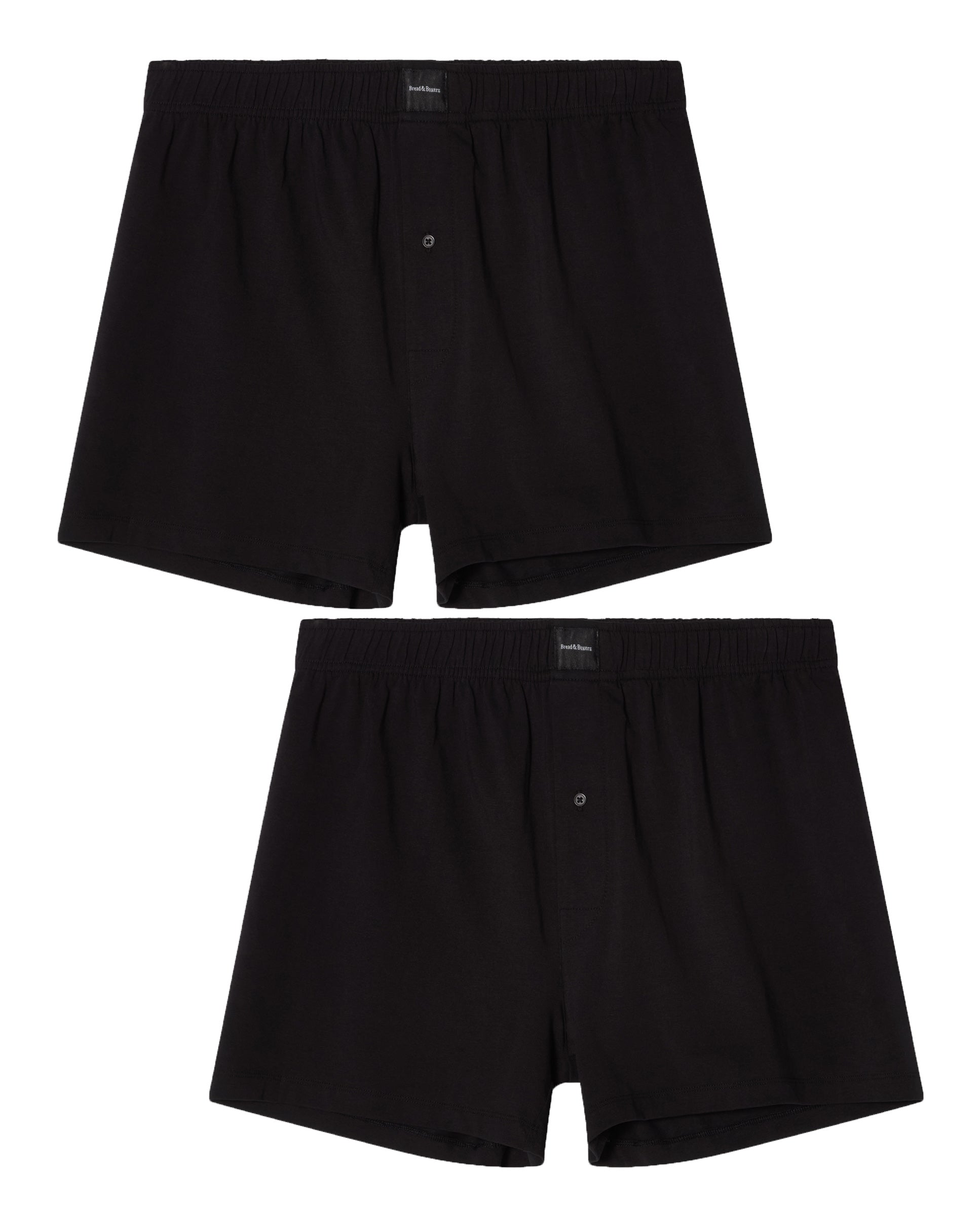 Pack de 2 boxers de punto algodón orgánico negro