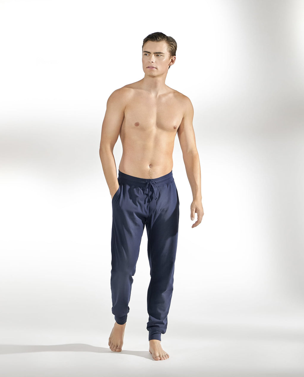 Pantalón de pijama largo algodón orgánico marino