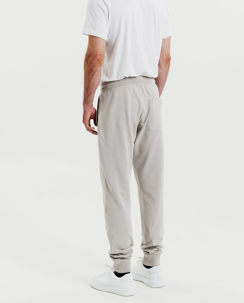 Pantalón jogger de algodón orgánico greige