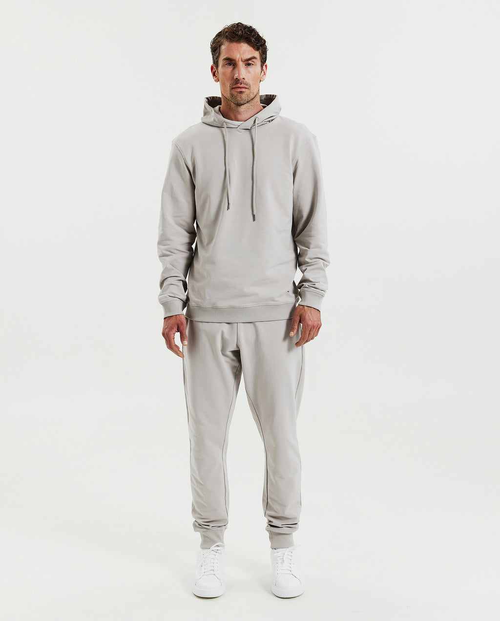 Pantalón jogger de algodón orgánico greige