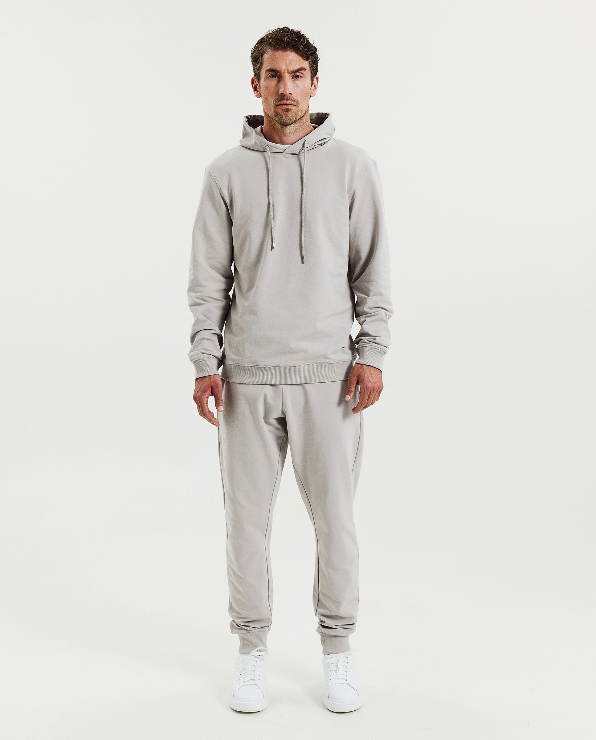 Pantalón jogger de algodón orgánico greige