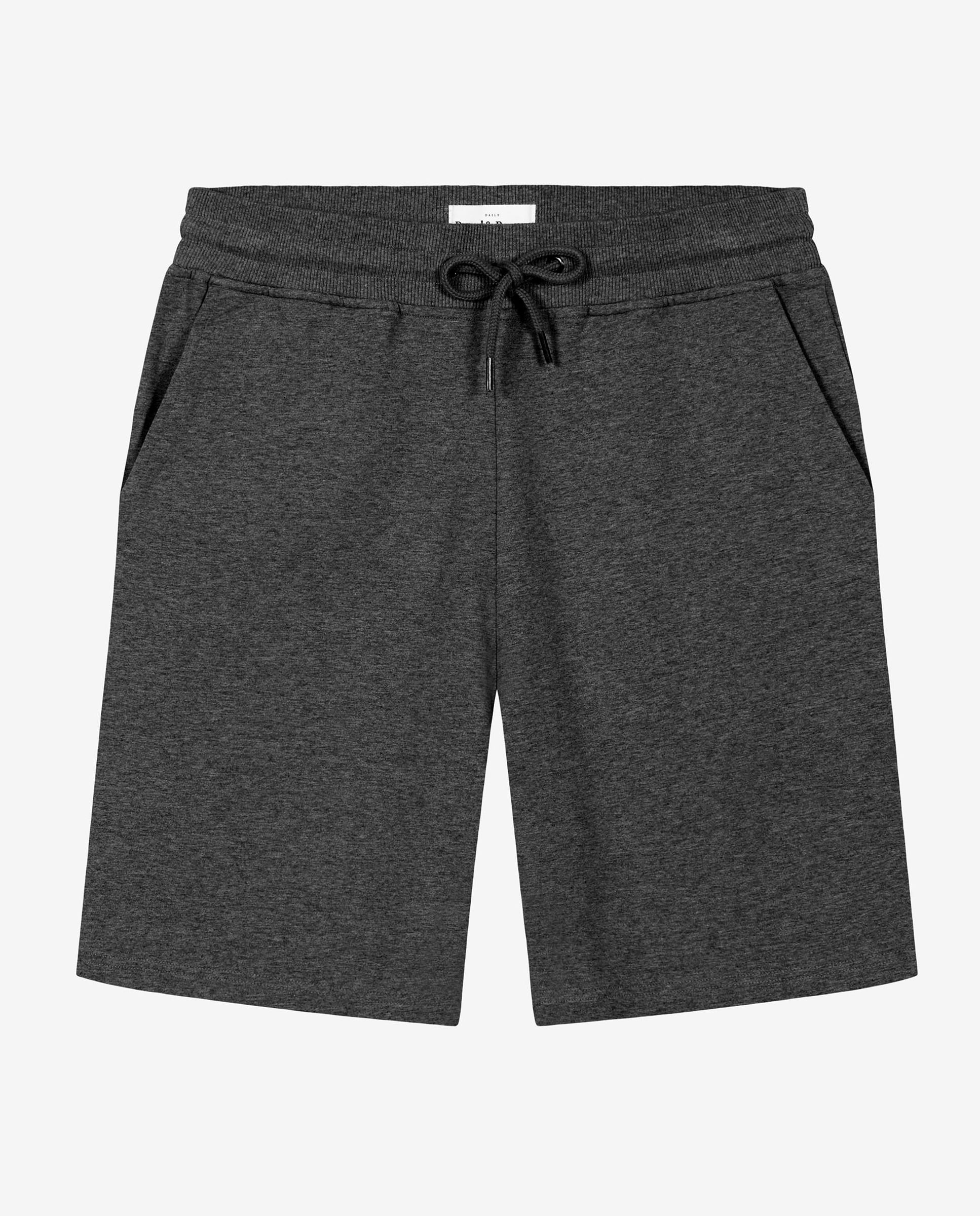 Pantalón corto de algodón orgánico gris melan by B