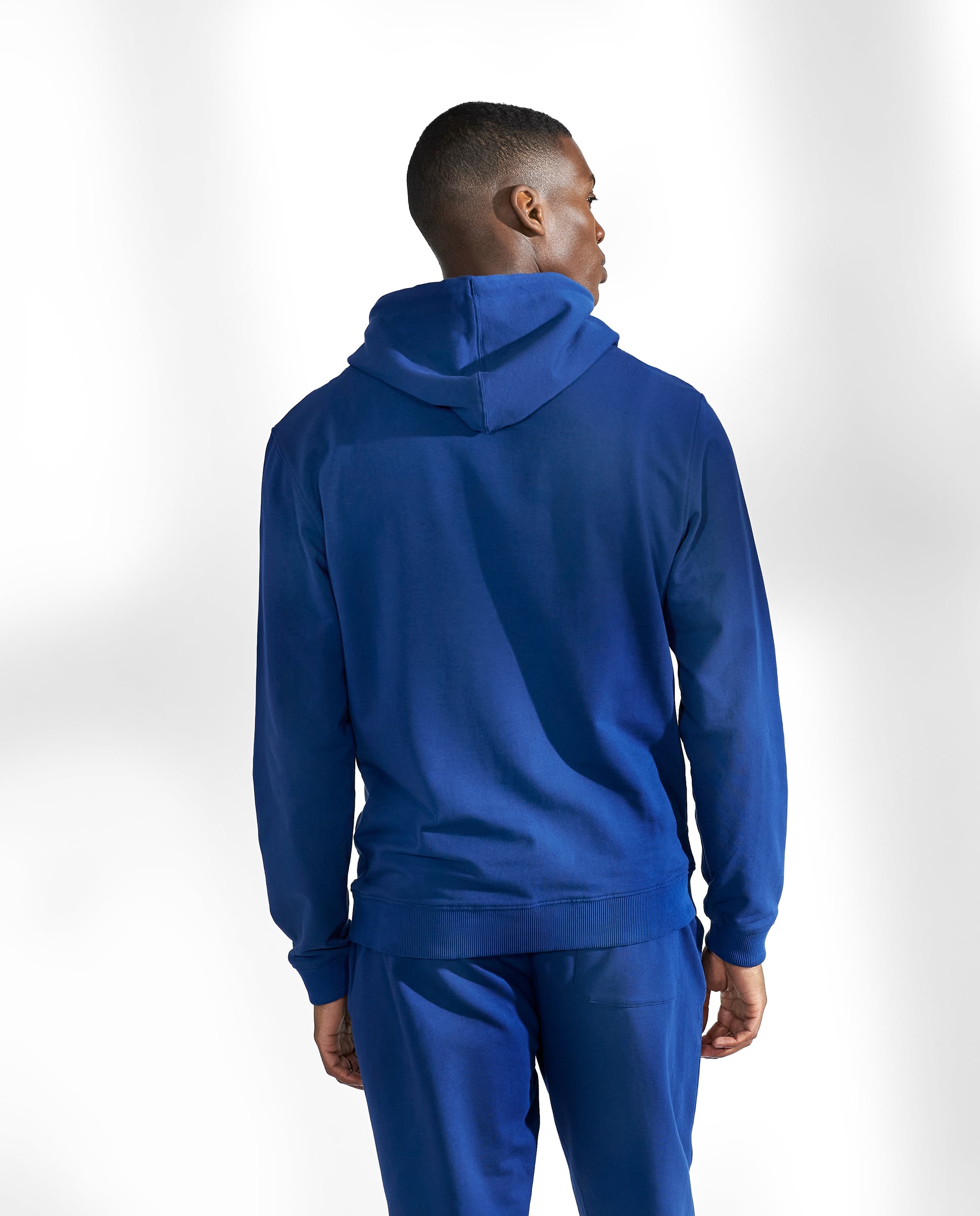 Sudadera capucha algodón organico azul tinta by Br