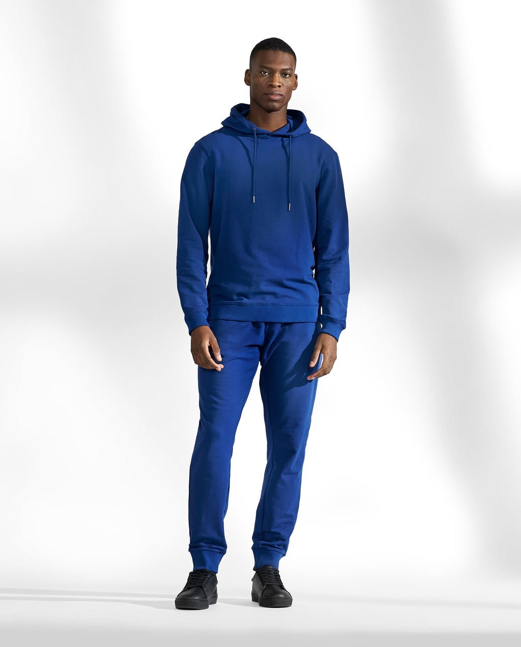 Sudadera capucha algodón organico azul tinta by Br