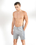 PYJAMA SHORTS GREY MELANGE by Bread&Boxers