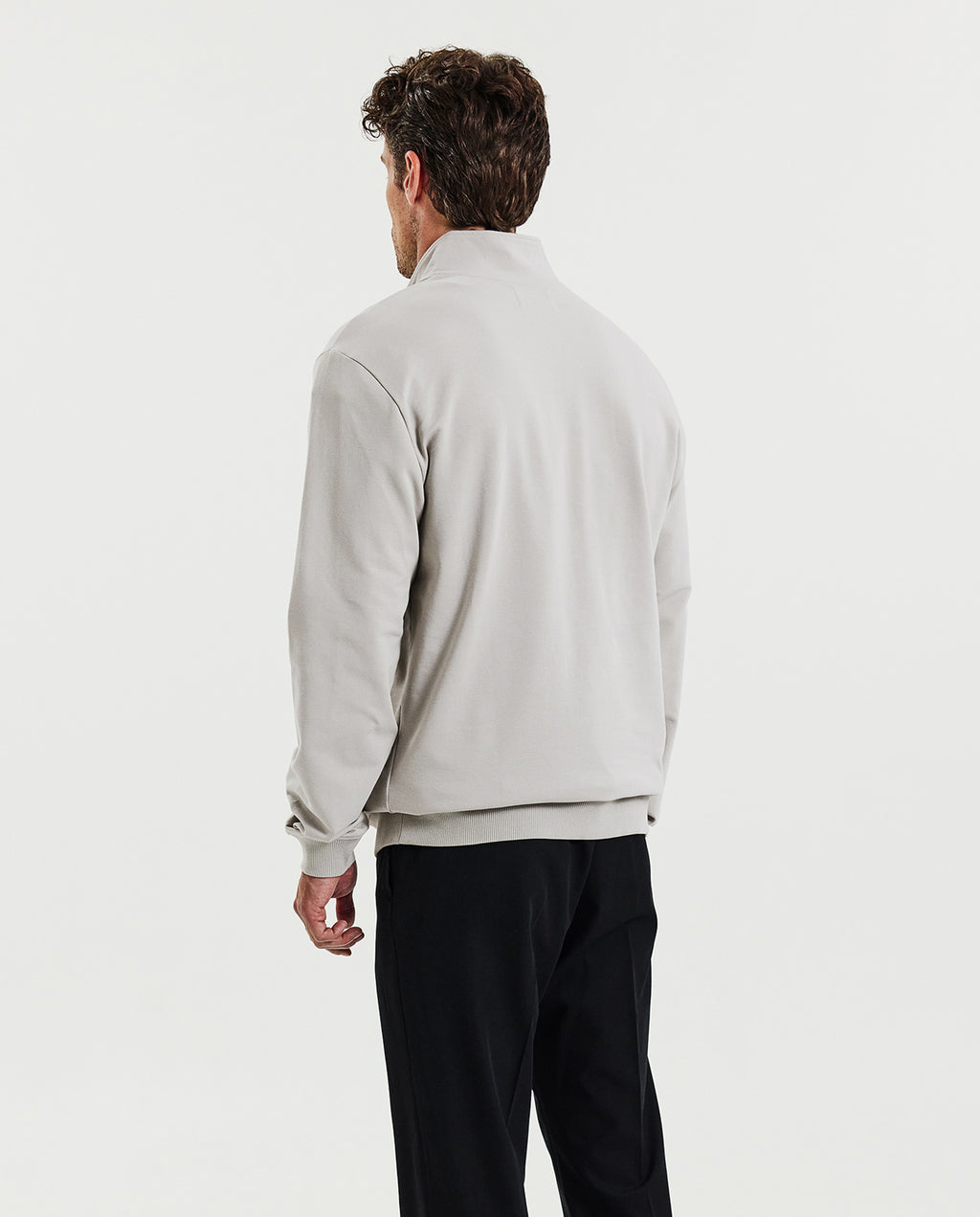 HALF ZIP Beige by Bread&Boxers | 90441_0011_2