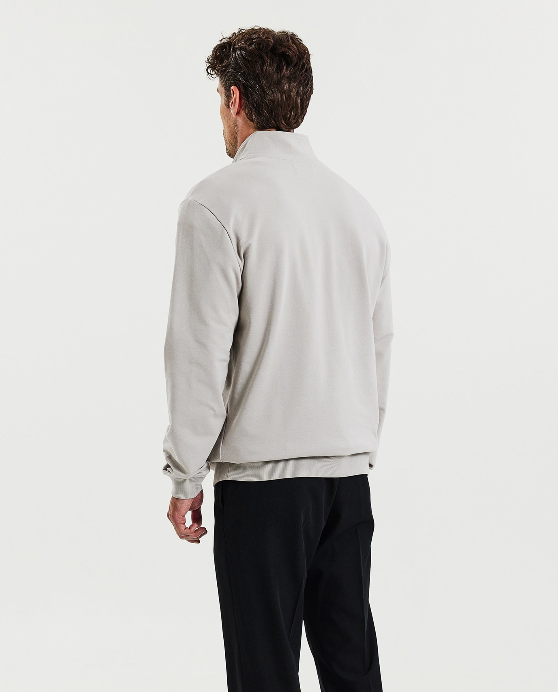 HALF ZIP Beige by Bread&Boxers | 90441_0011_2