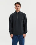HALF ZIP CHARCOAL by Bread&Boxers | 90441_0099_1