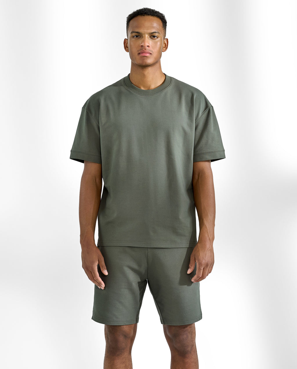 Camiseta cuello caja algodón orgánico