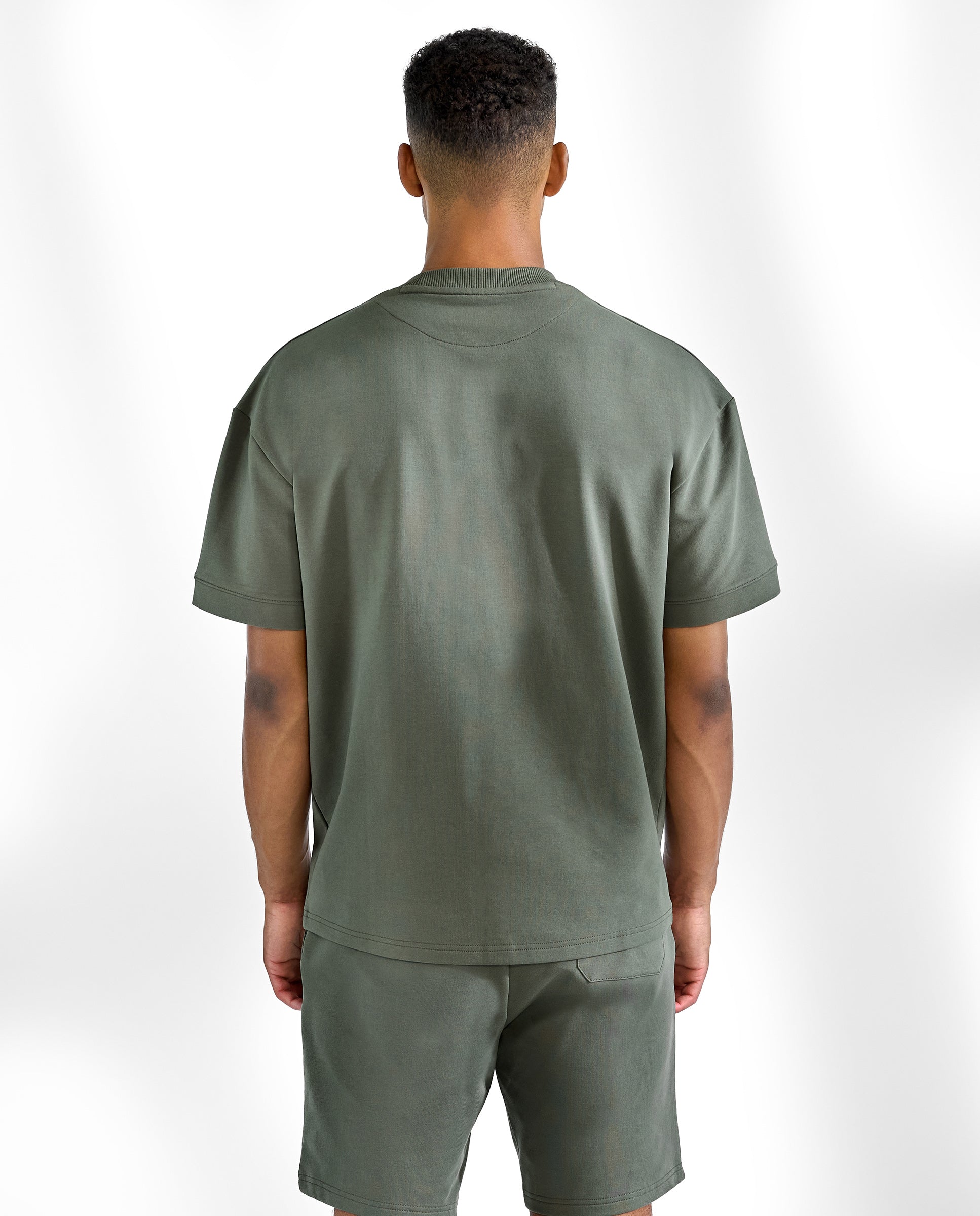 Camiseta cuello caja algodón orgánico