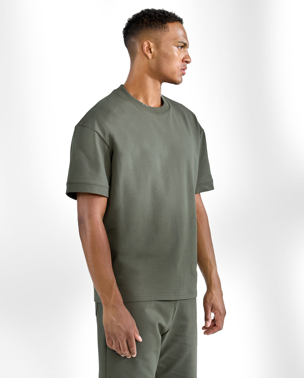 Camiseta cuello caja algodón orgánico