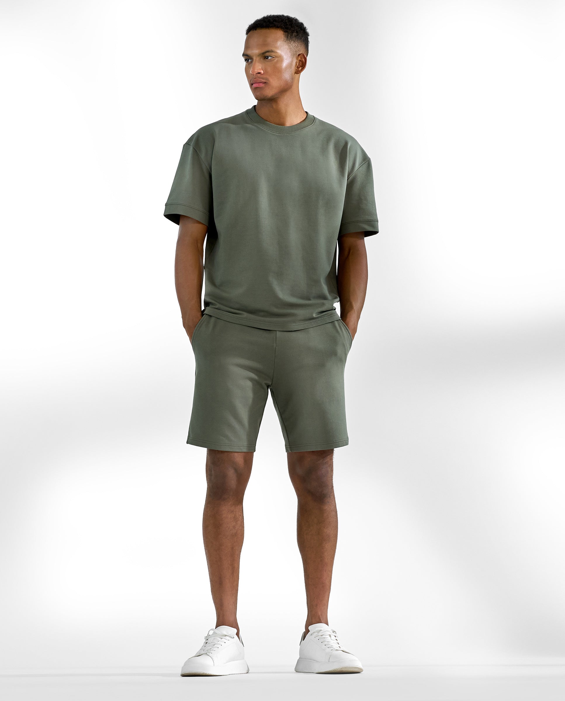 Camiseta cuello caja algodón orgánico