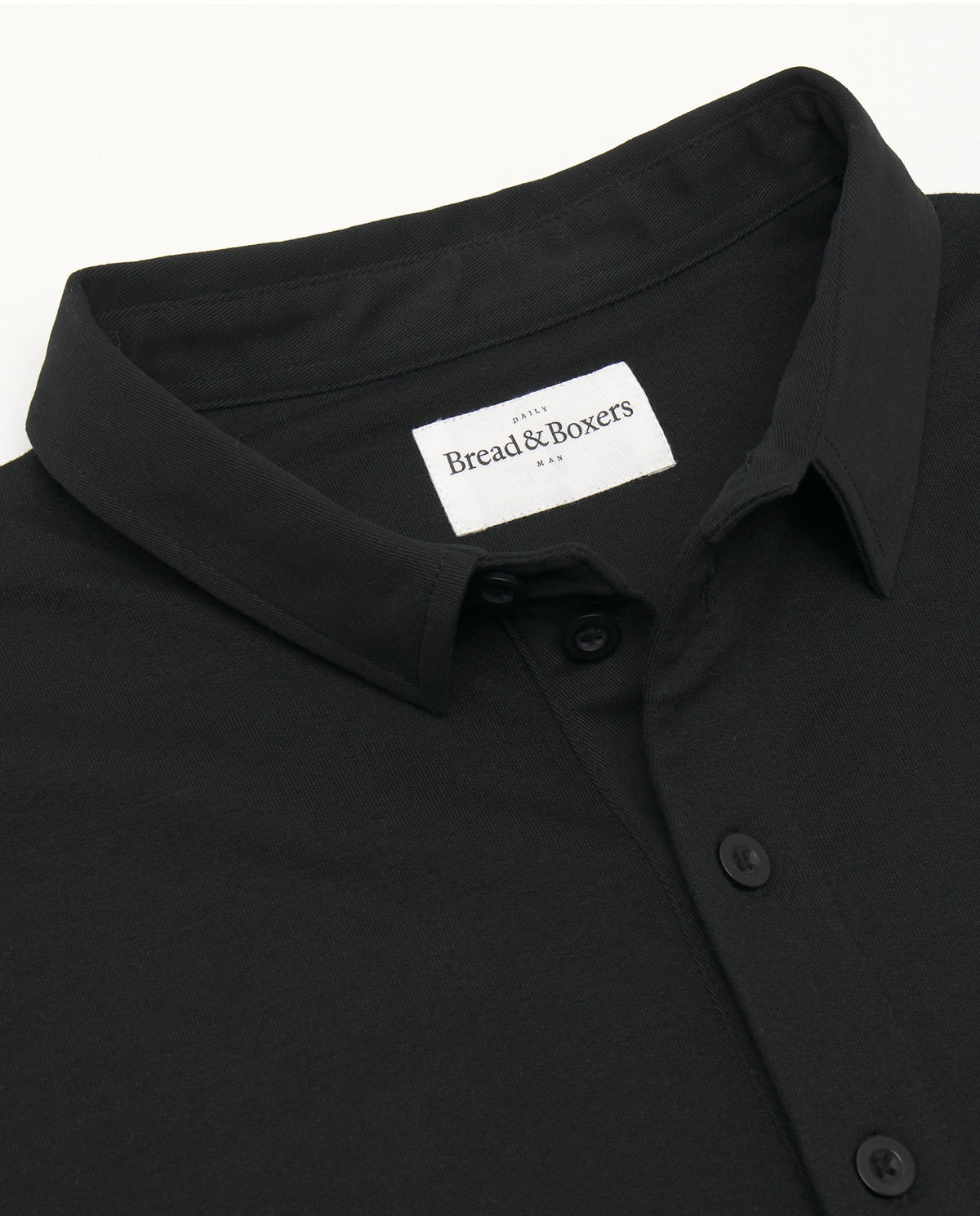 Polo Rugby algodón orgánico negro