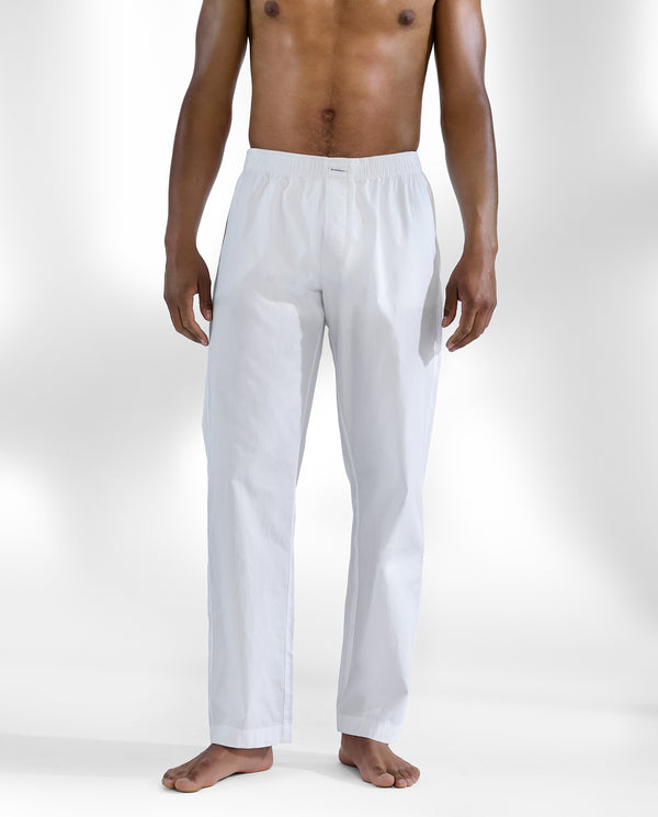 WOVEN PYJAMA PANT WHITE by Bread&Boxers