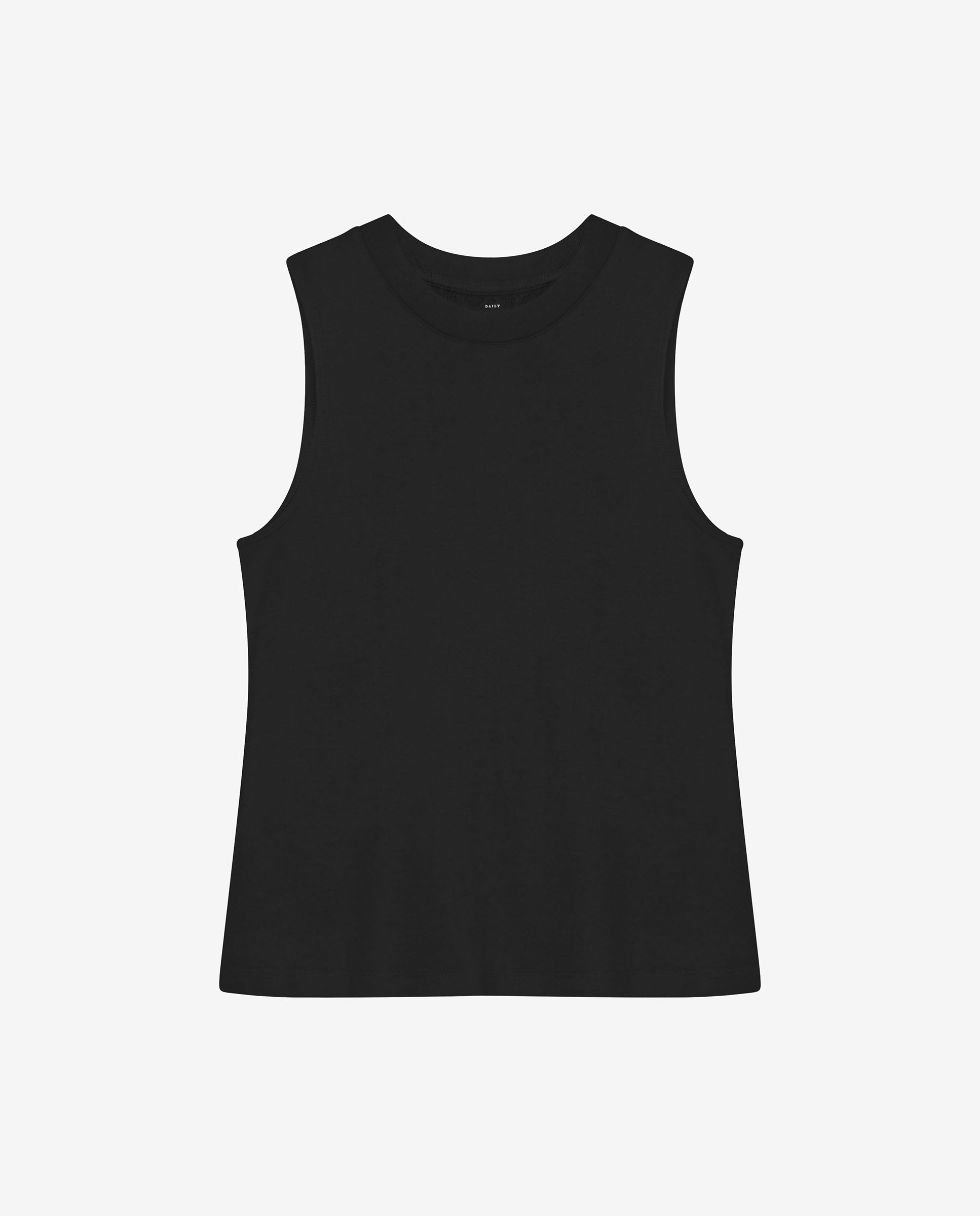 Camiseta elástica sin mangas negro by Bread&Boxers