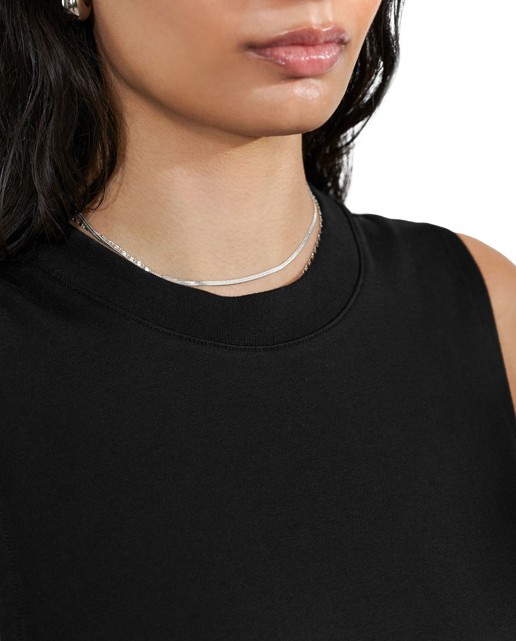 Camiseta elástica sin mangas negro by Bread&Boxers