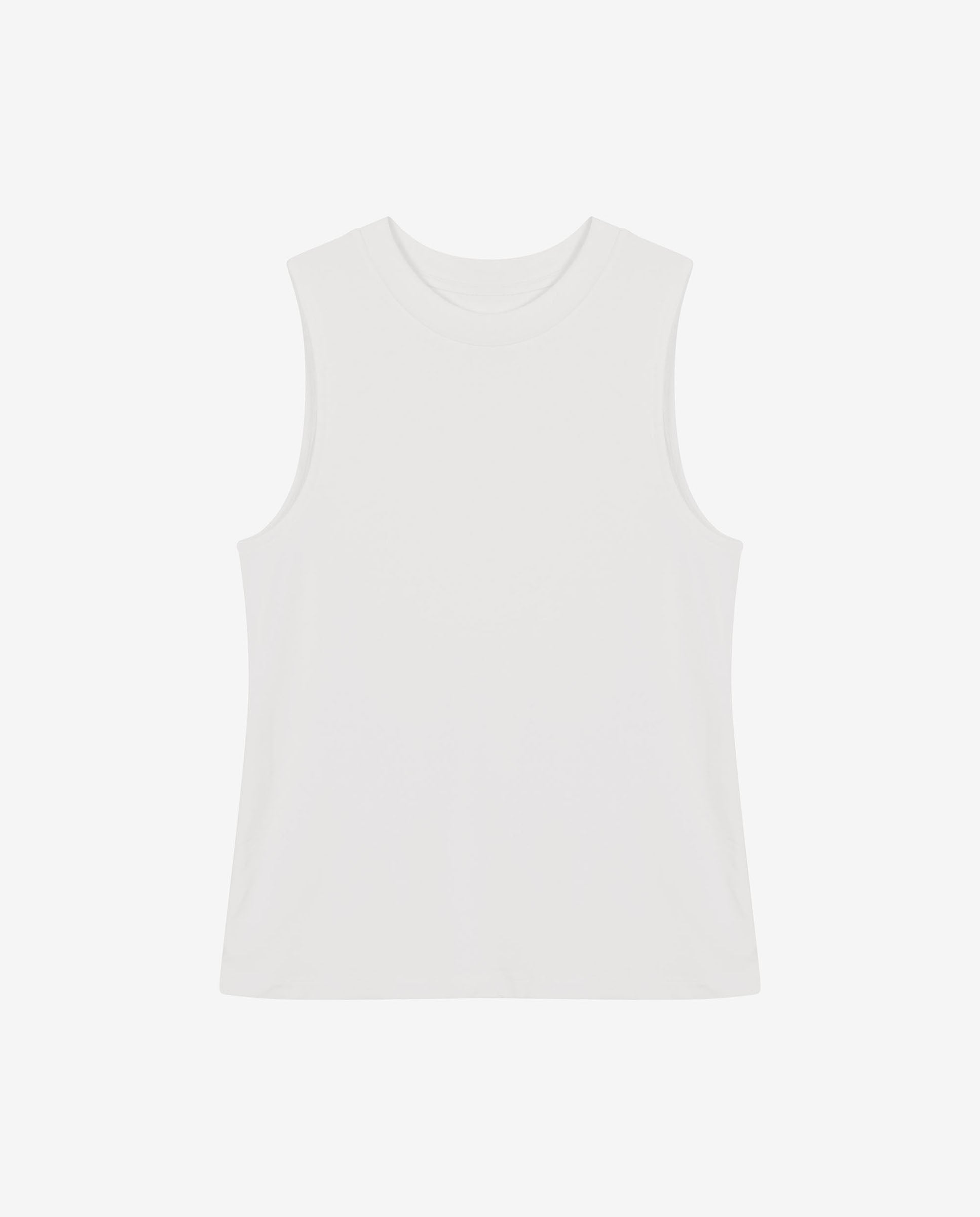 Camiseta elástica sin mangas marfil by Bread&Boxer