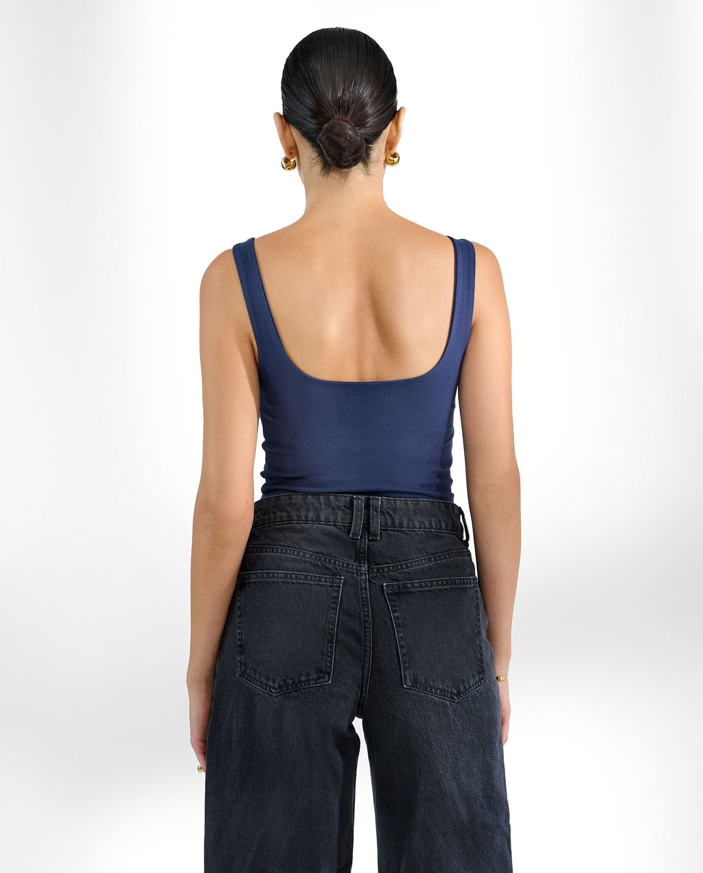 Camiseta tirantes algodón orgánico azulmarino by B