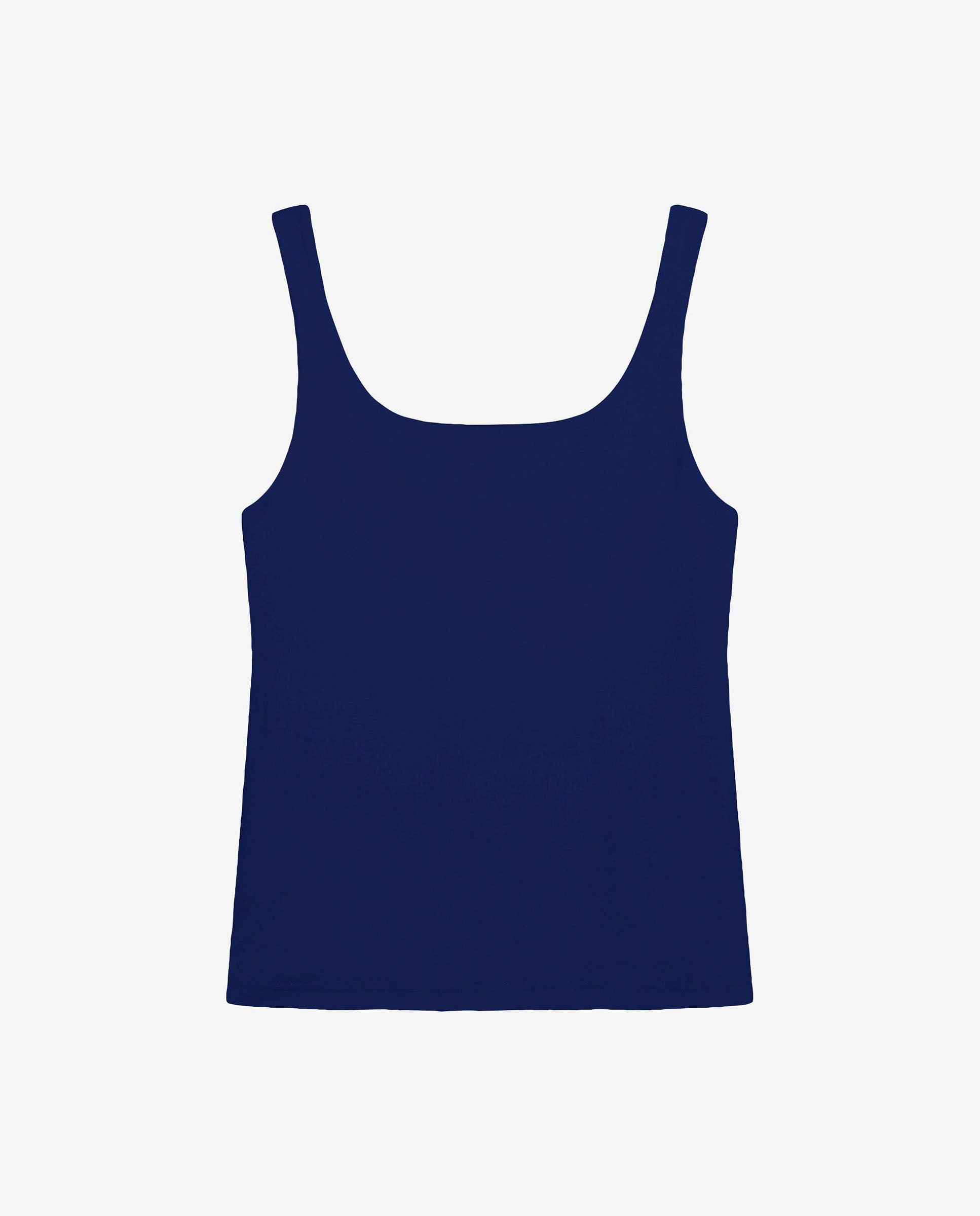 Camiseta tirantes algodón orgánico azulmarino by B