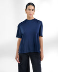 Camiseta manga corta soft fiber azul marino by Bre
