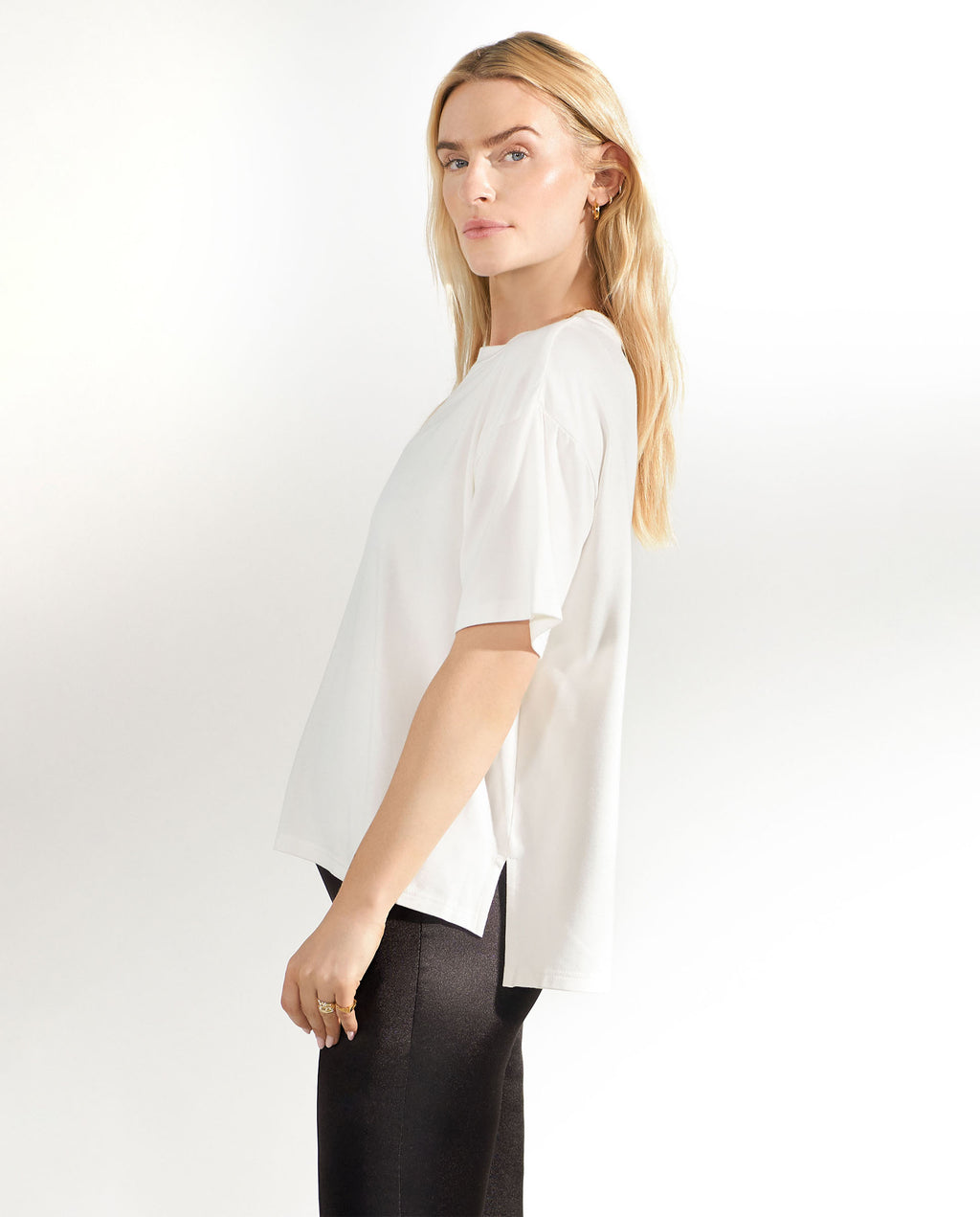 Camiseta manga corta soft fiber marfil by Bread&Bo