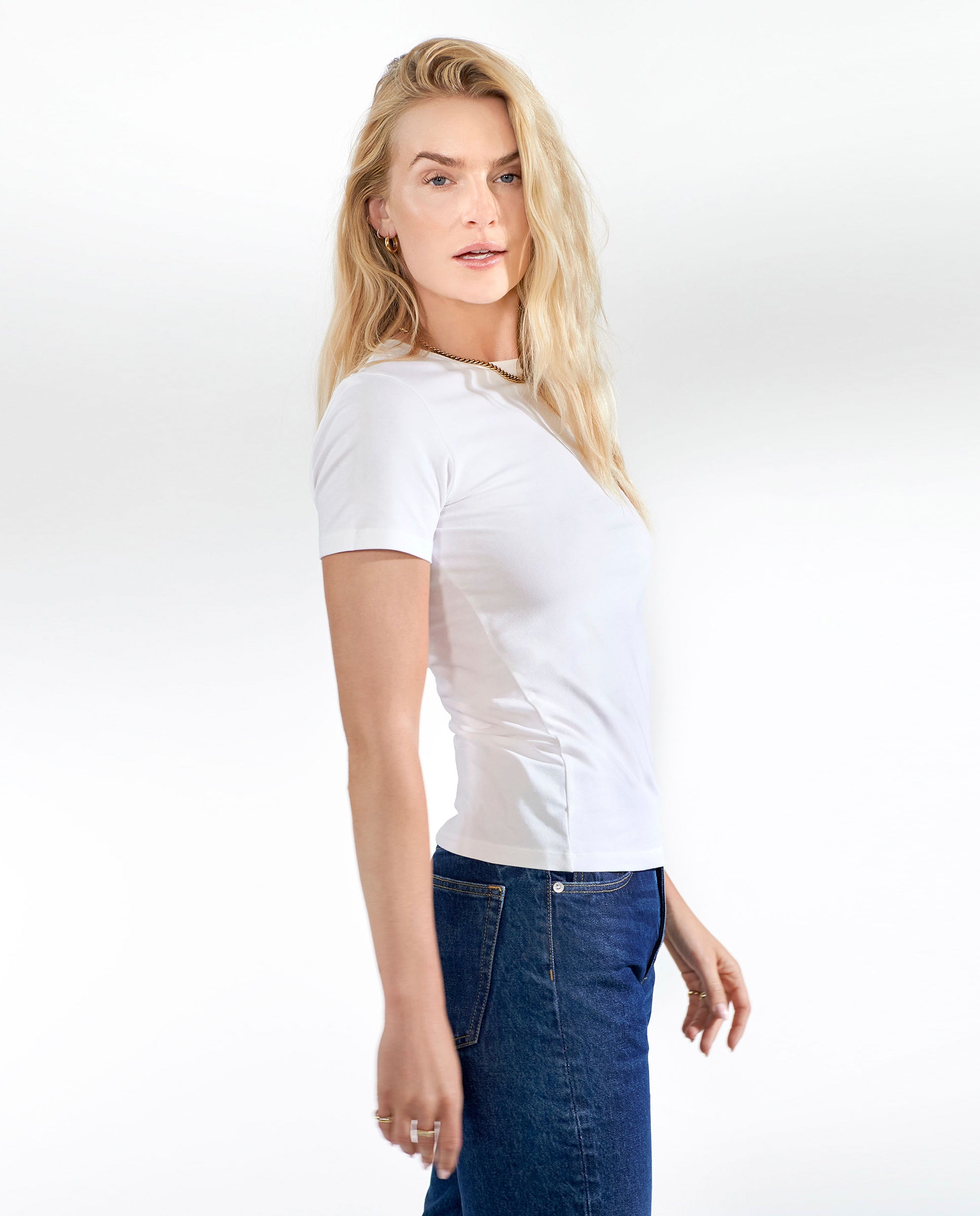 CREW-NECK SLIM WHITE by Bread&Boxers