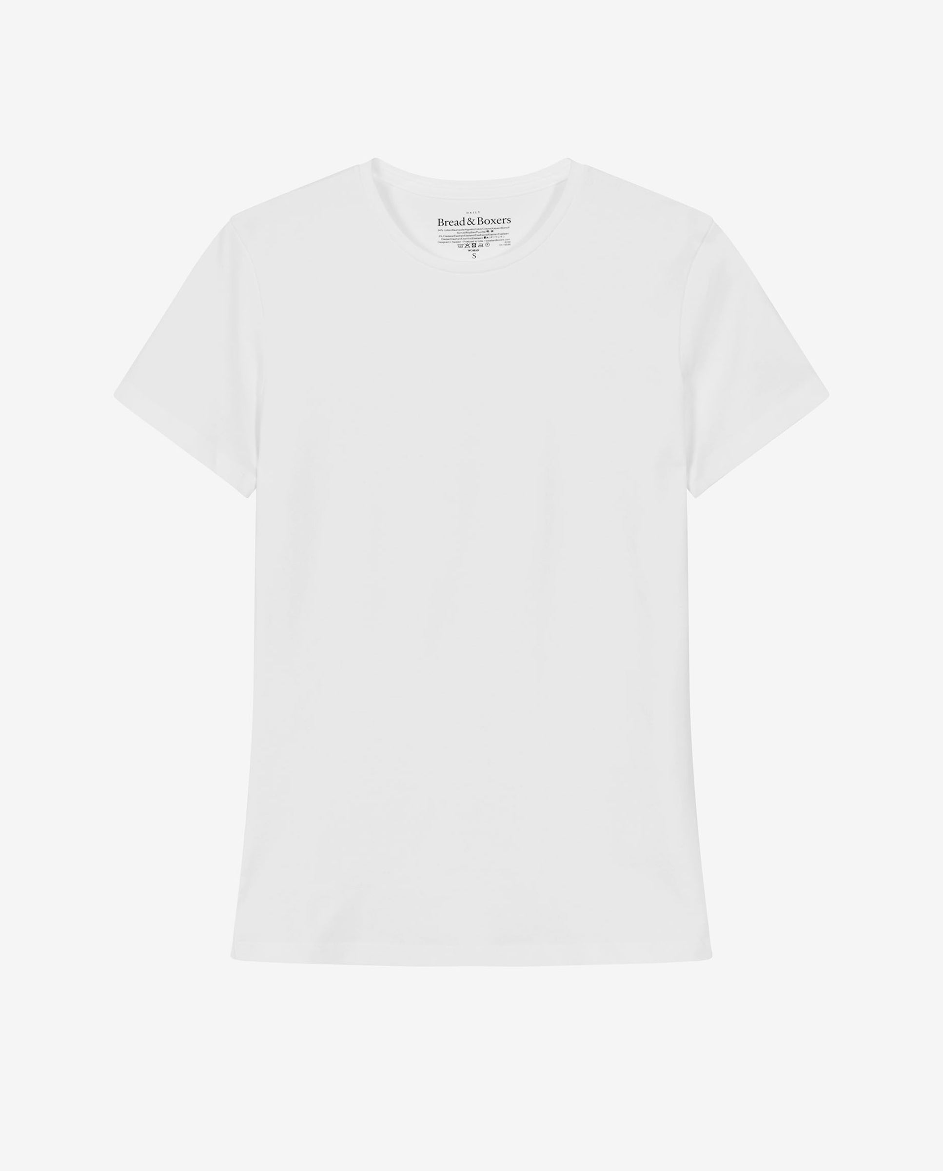 CREW-NECK SLIM WHITE by Bread&Boxers