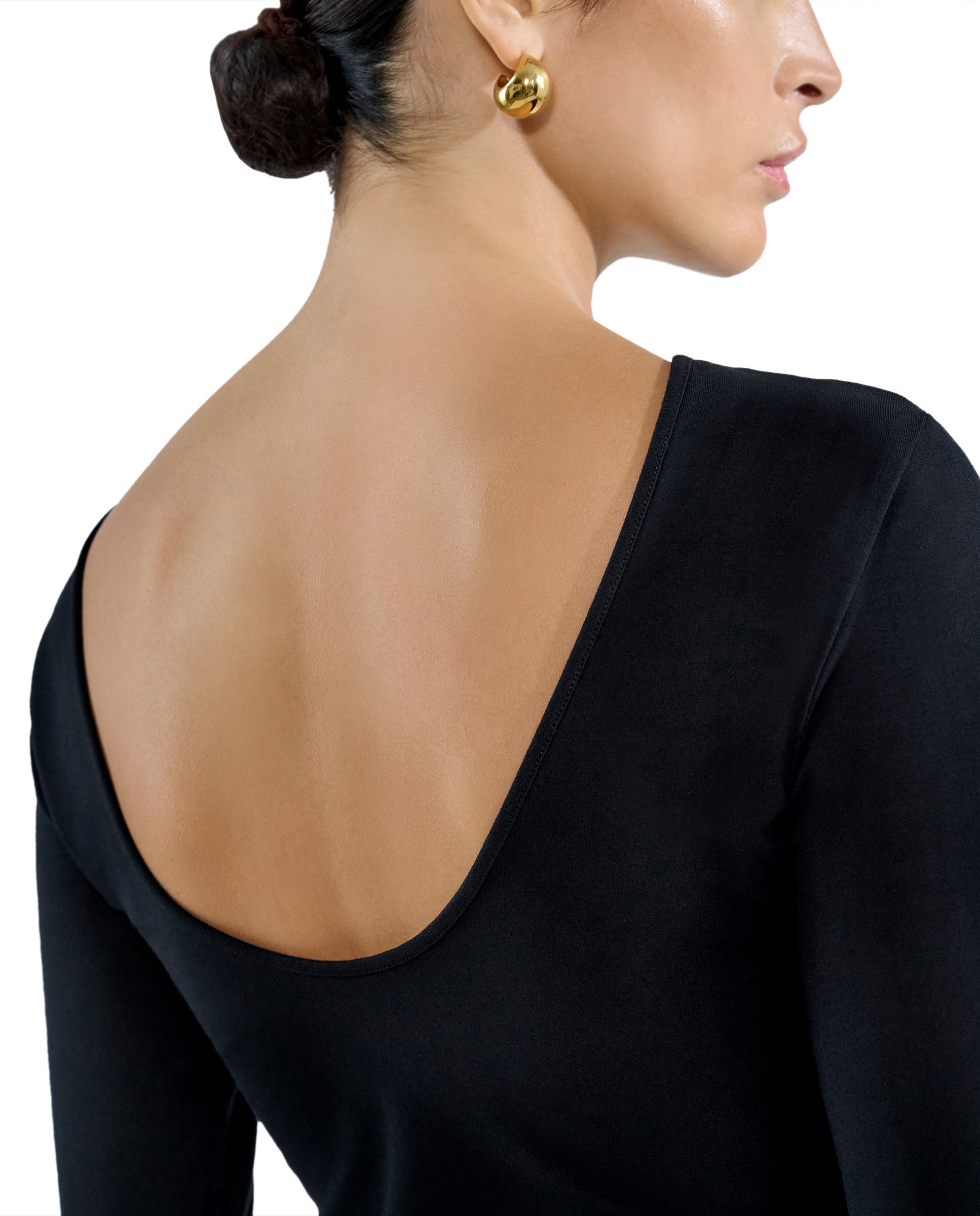 Camiseta manga larga con escote en espalda by Brea