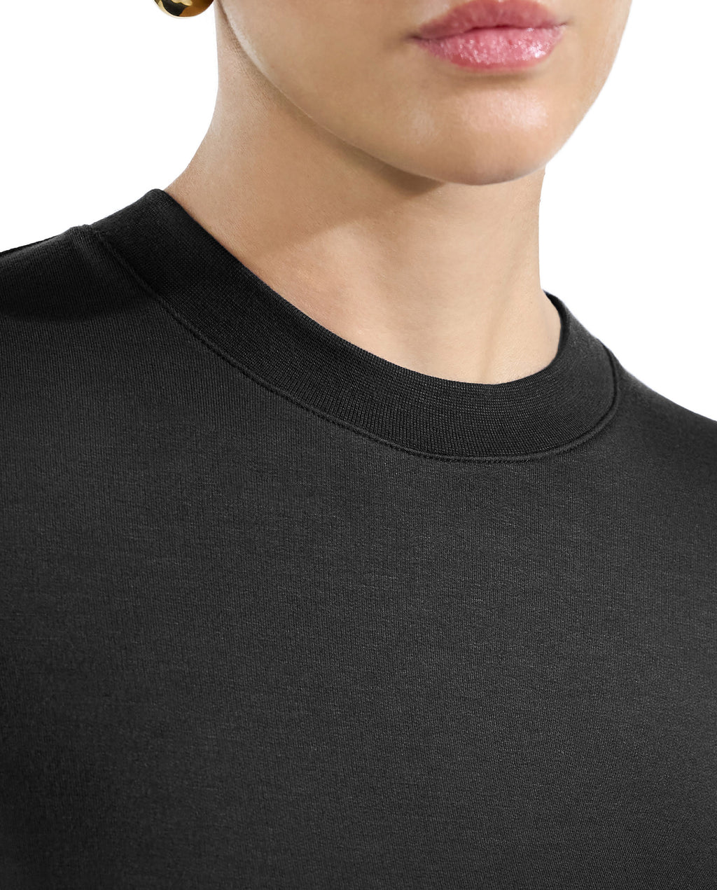 Camiseta negra ajustada manga larga by Bread&Boxer