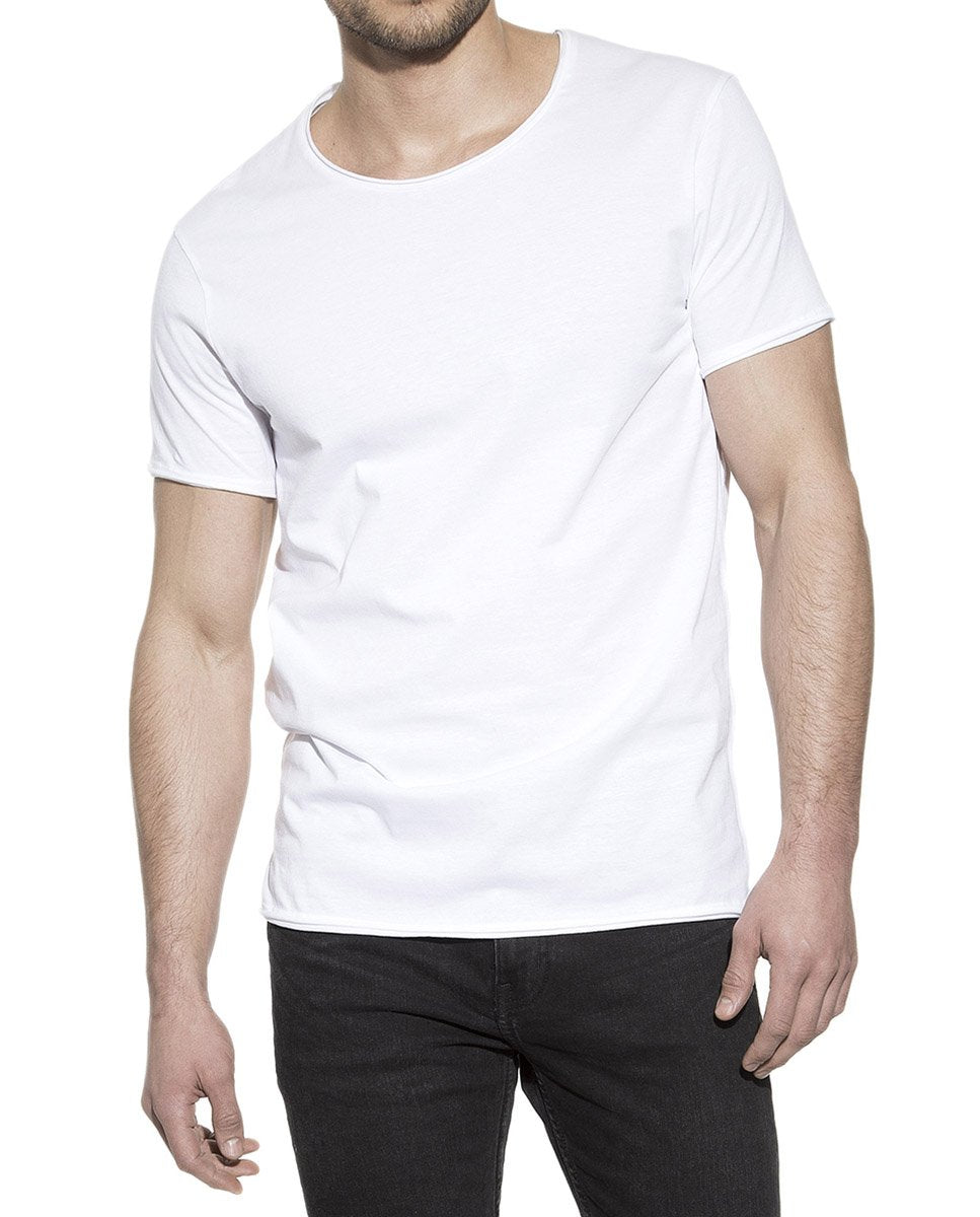 CREW-NECK RELAXED WHITE by MIRTO