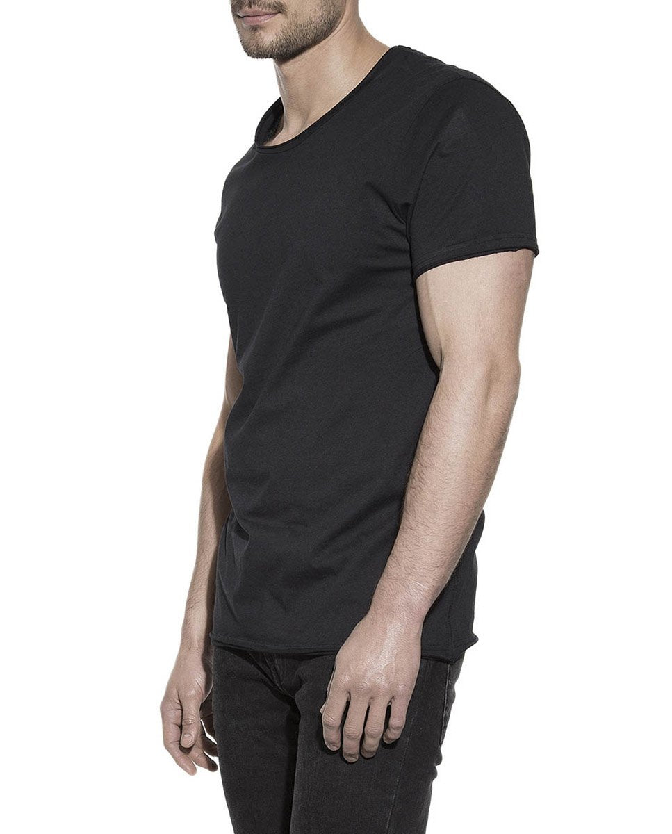CREW-NECK RELAXED BLACK by MIRTO
