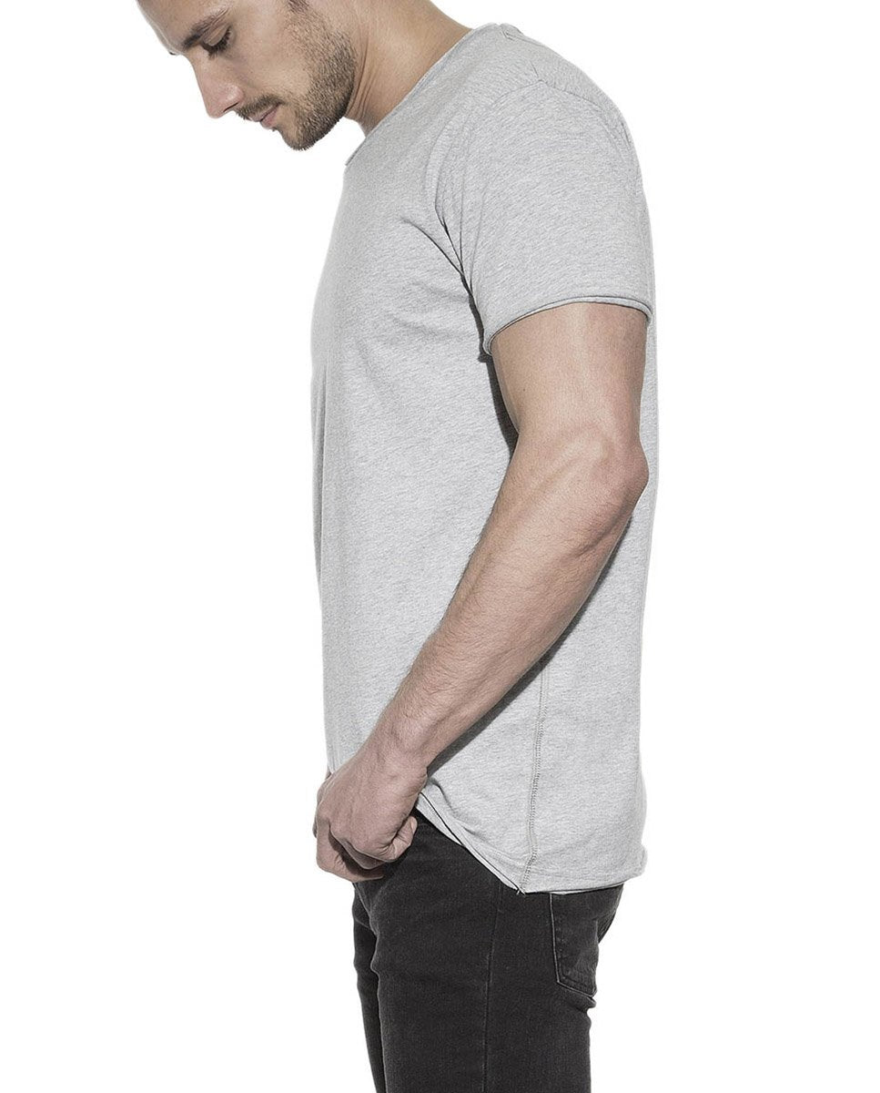 CREW-NECK RELAXED GREY MELANGE by MIRTO