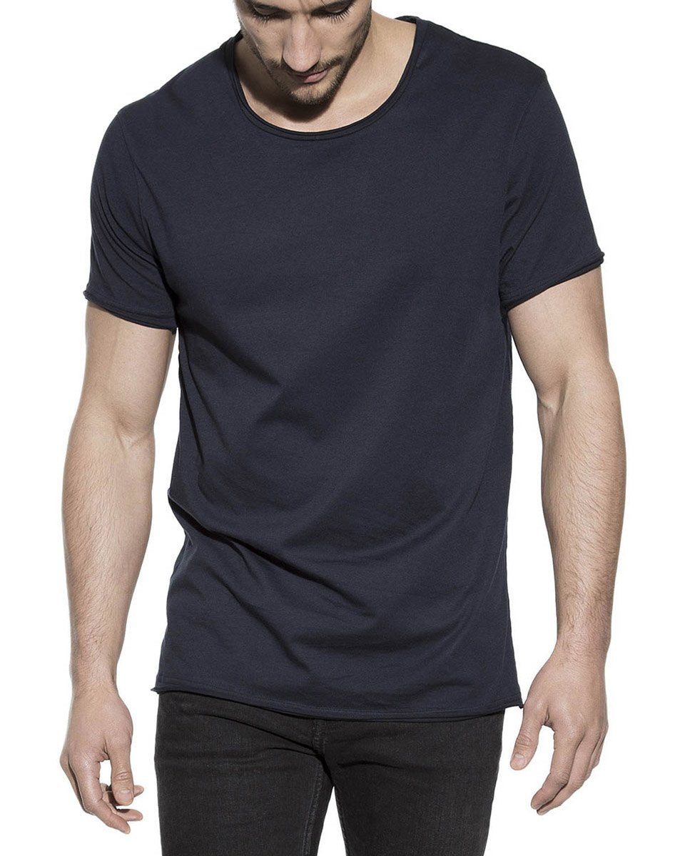 CREW-NECK RELAXED DARK NAVY by MIRTO