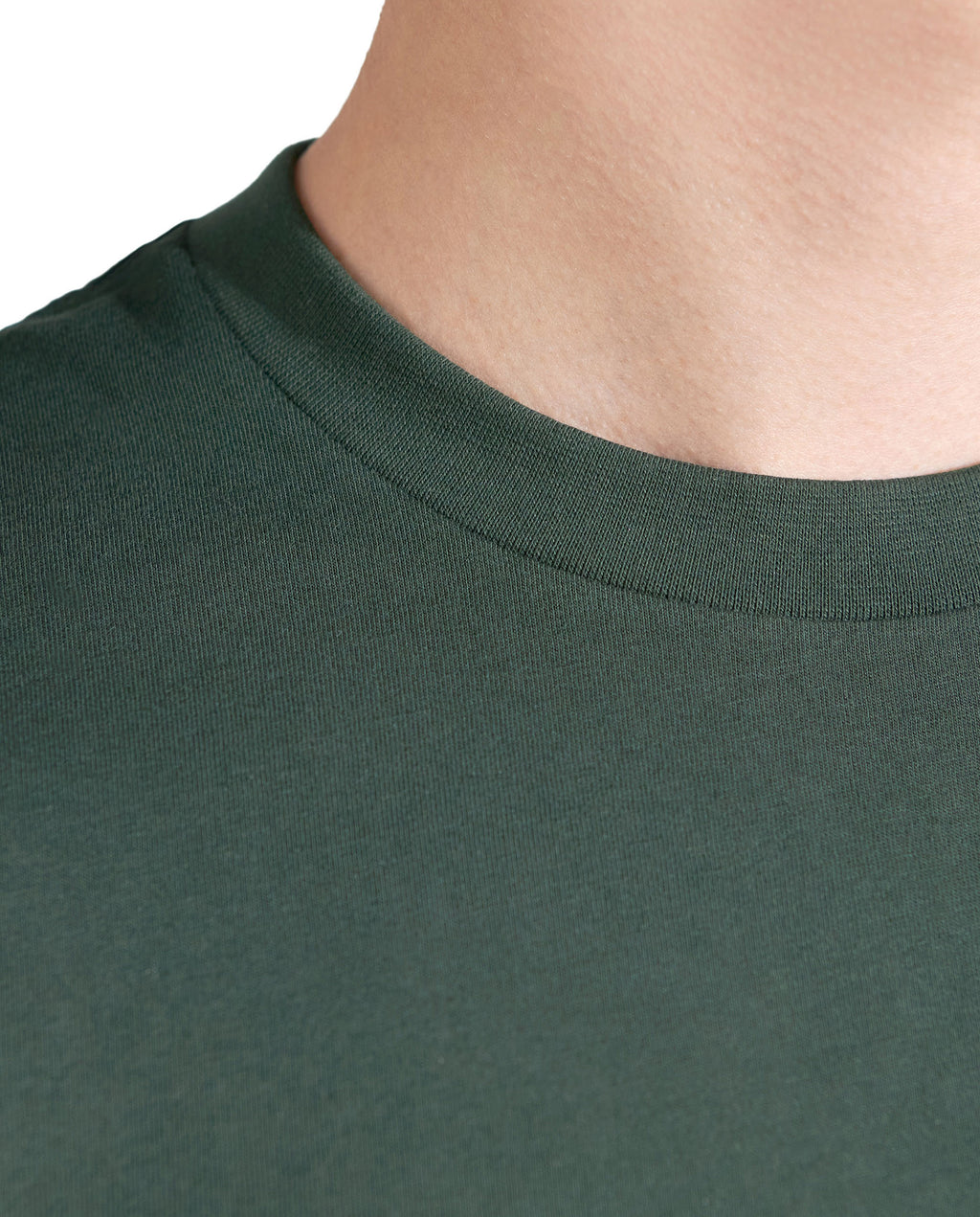 Camiseta cuello caja algodón orgánico verde by Bre