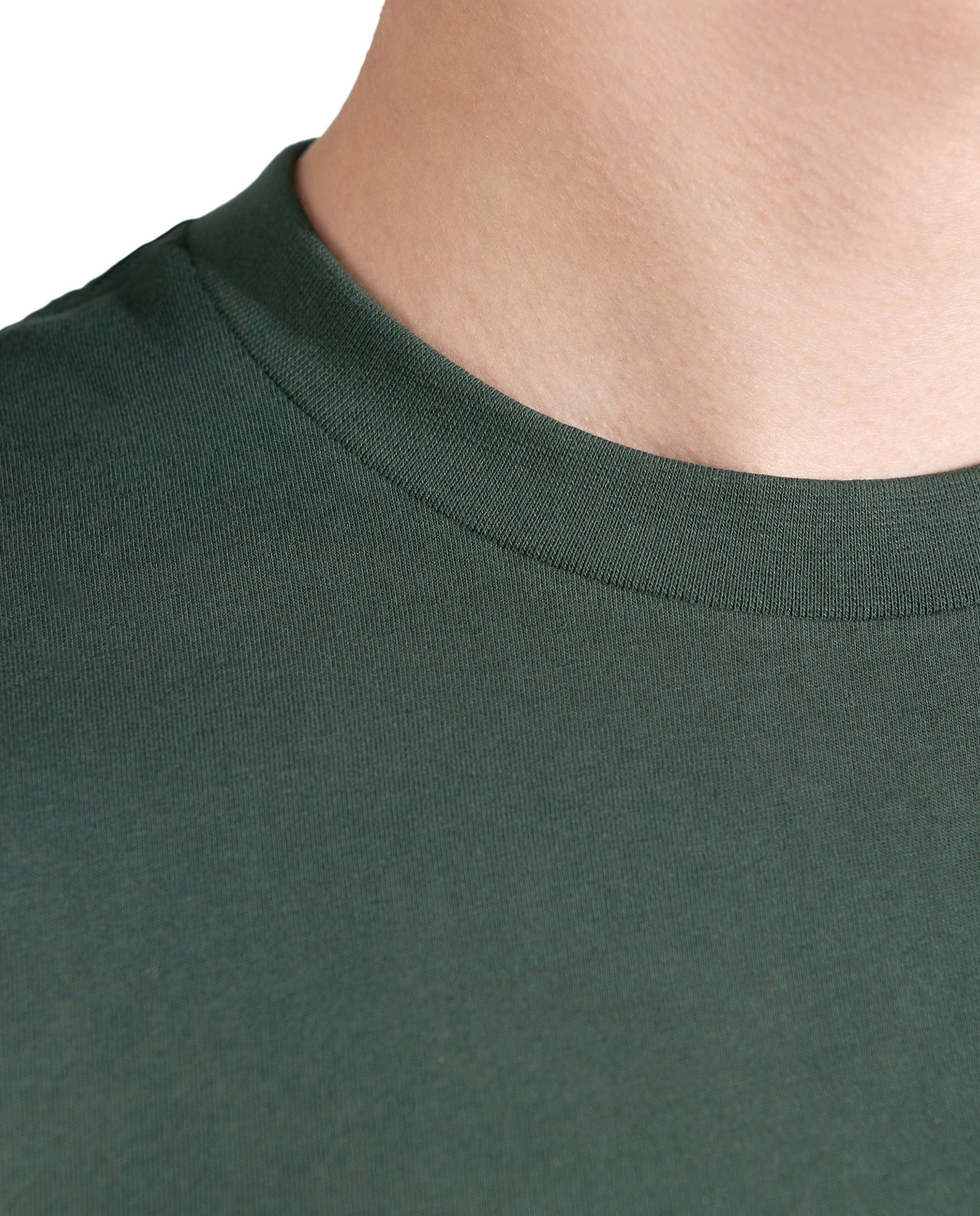 Camiseta cuello caja algodón orgánico verde by Bre