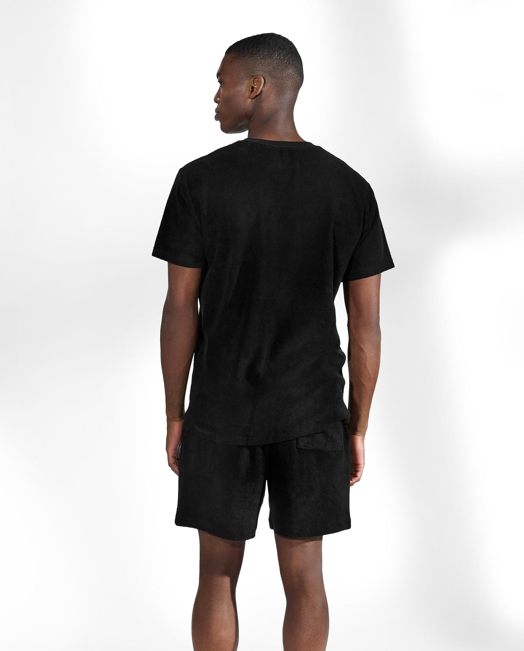 Camiseta algodón de rizo orgánico negro by Bread&B