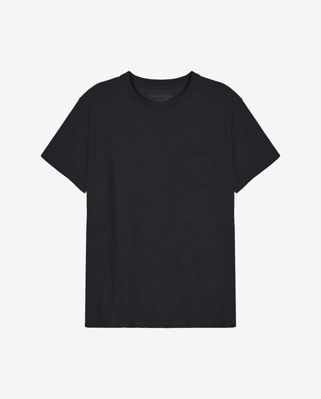 Camiseta algodón de rizo orgánico negro by Bread&B