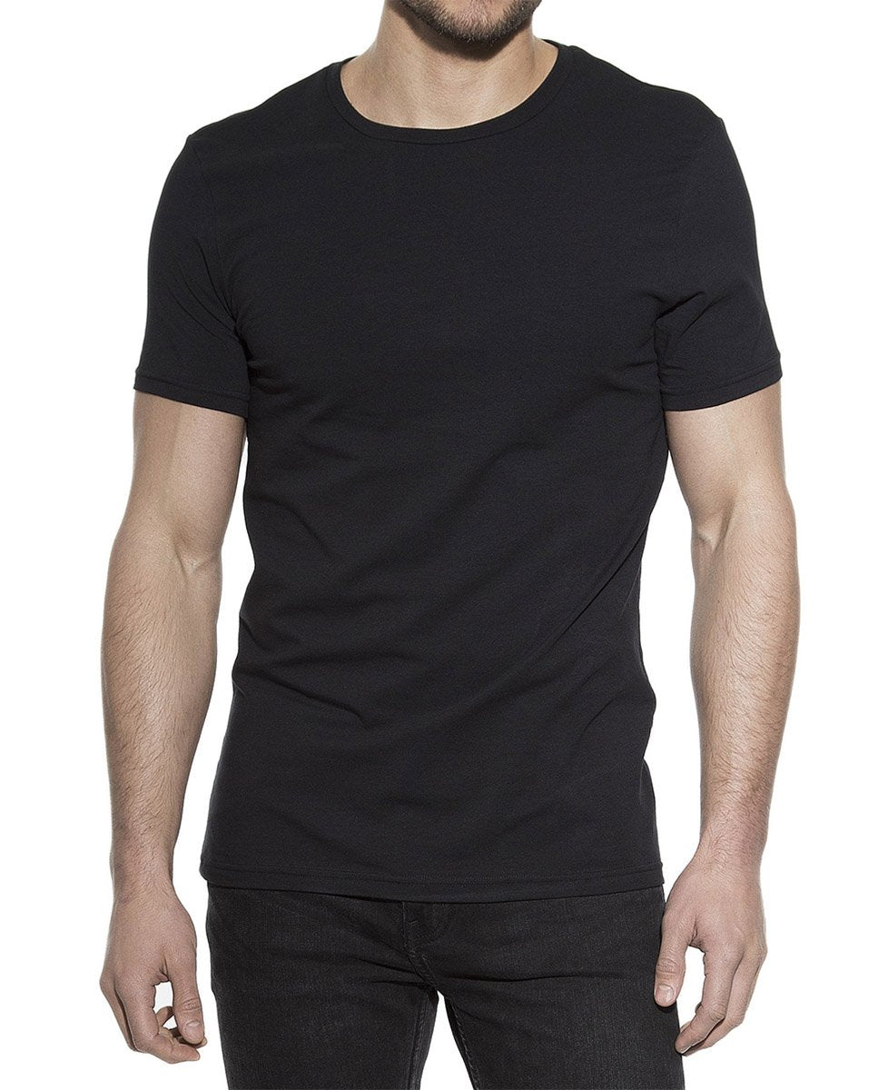 2-PACK CREW-NECK BLACK by MIRTO
