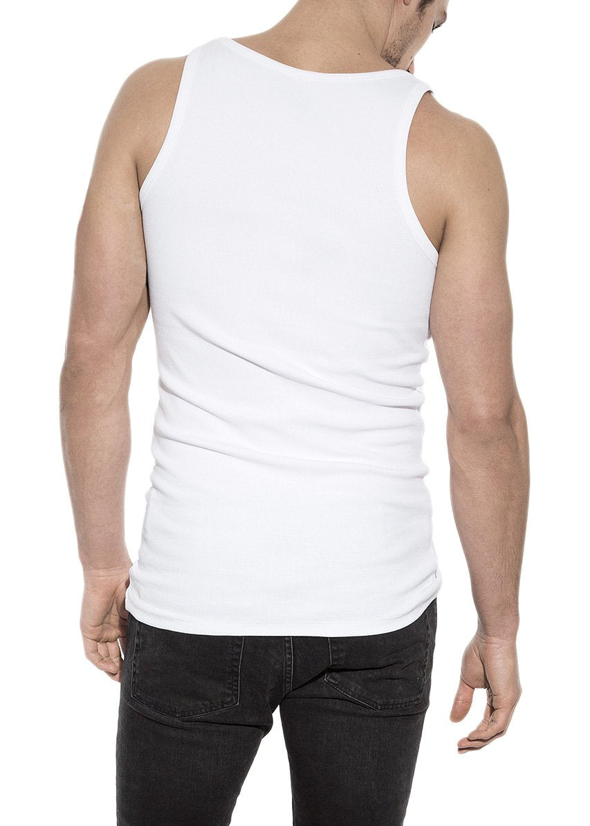 2-PACK TANK RIBBED WHITE by MIRTO