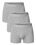 Pack de 3 bóxers algodón orgánico grises melange