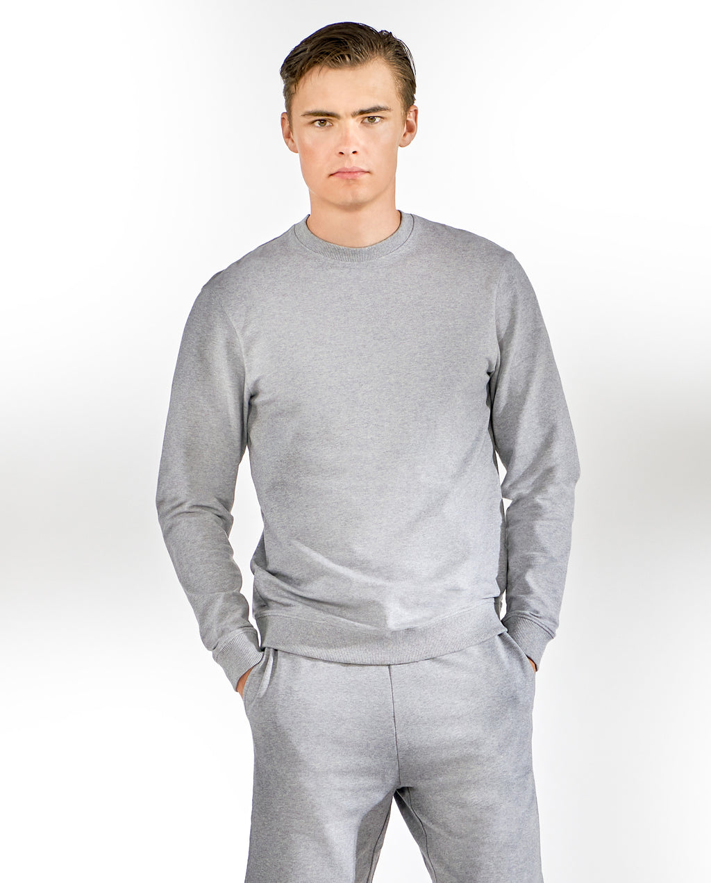 SUDADERA ALGODÓN ORGÁNICO gris melange by Bread&Bo