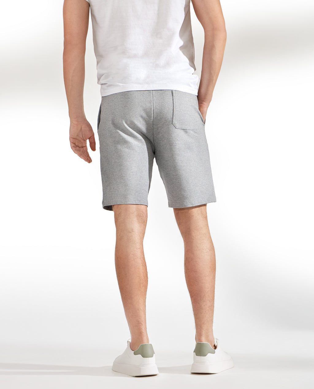 Pantalón corto algodón orgánico gris melange by Br