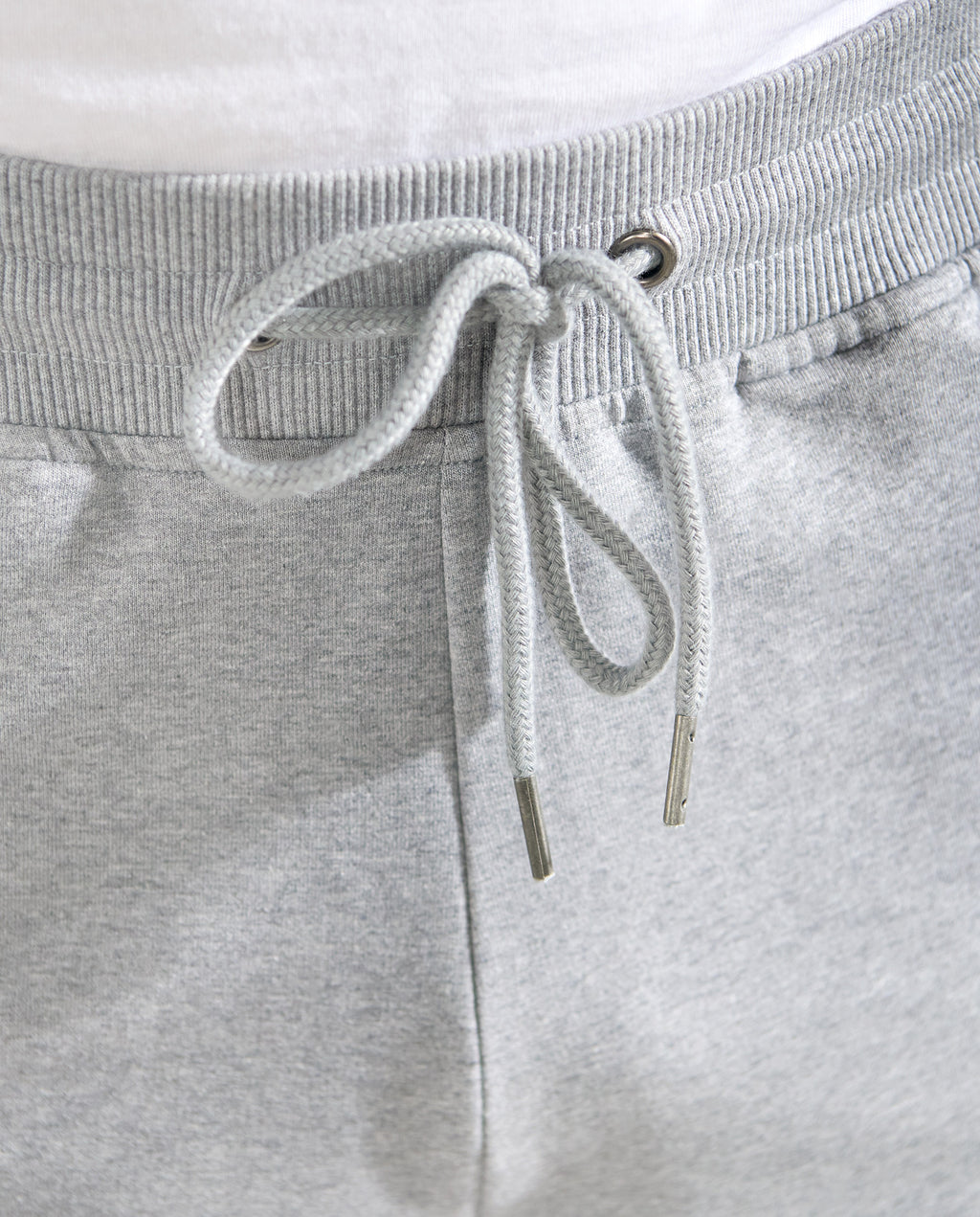 Pantalón corto algodón orgánico gris melange by Br